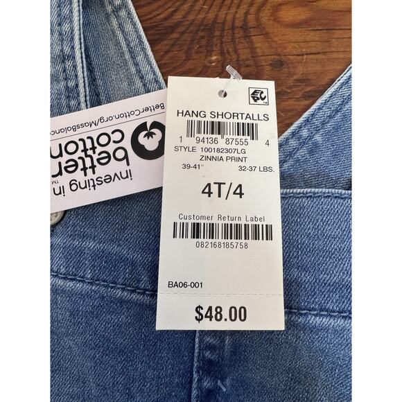 EPIC THREADS Little Girls Zinnia Printed Denim Jumper Size 4T NWT $48 - Picture 9 of 14